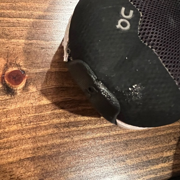 On Running Men's Black Athletic Shoes, size 12, well worn, see pics. - Picture 3 of 9